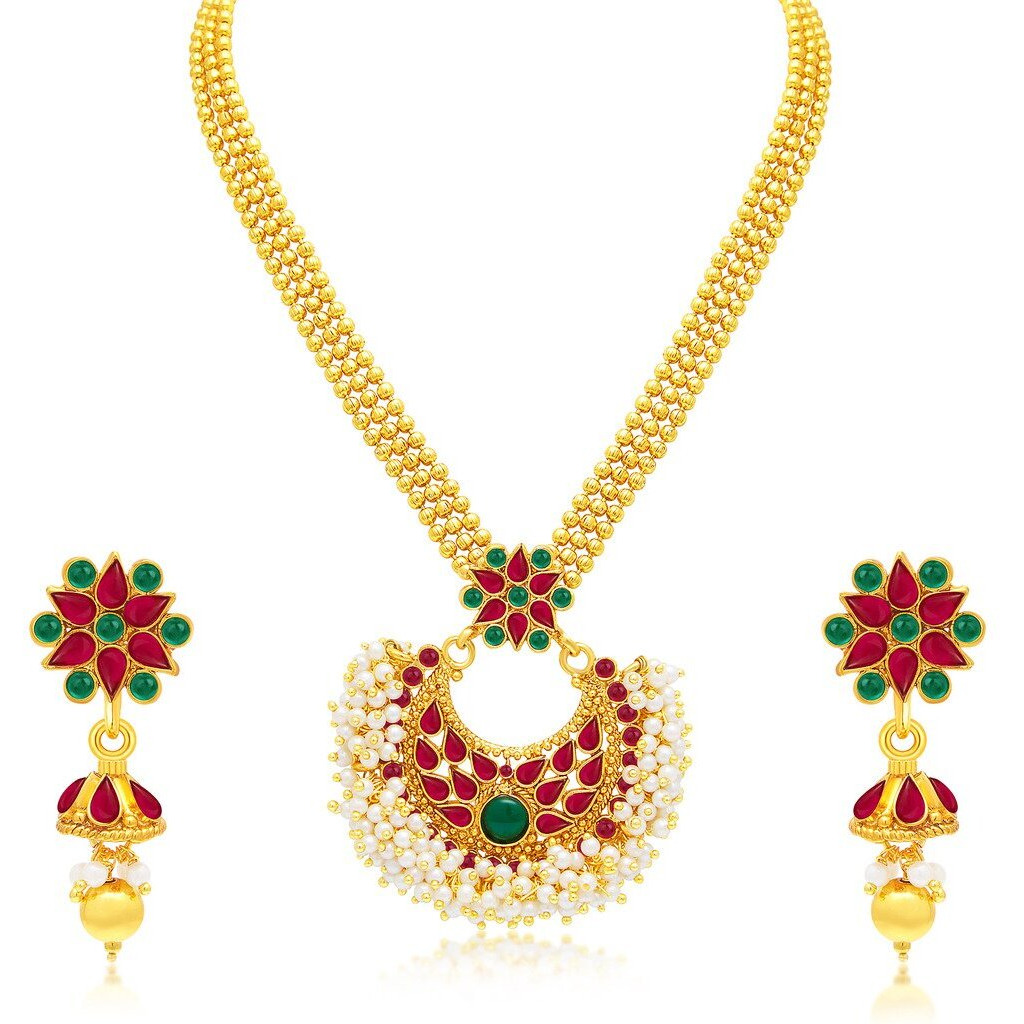 Sukkhi Jewellery Sets for Women (Golden) (403CB1900)