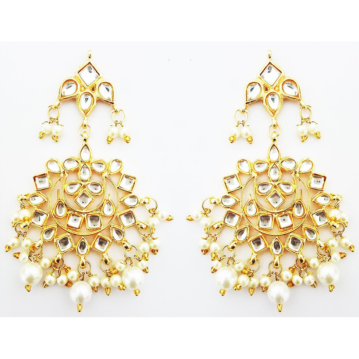 Mehrunnisa Traditional Kundan & Pearls Choker Jhalar Necklace Set For Women (JWL1627)