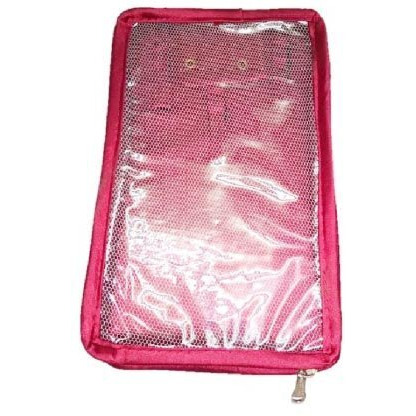 atorakushon Jewellery 5 Pouches Necklace Pink Earrings Tops Studs Half Set Bag Box Case Organizer for Women Girls NonWoven