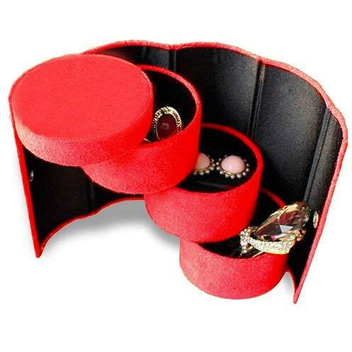 exciting Lives - Cute Pretty Compact Jewelry Box - Anniversary, Birthday, Womens Day - for Daughter, Wife, Sister, Girlfriend -13 x 7.5 cm