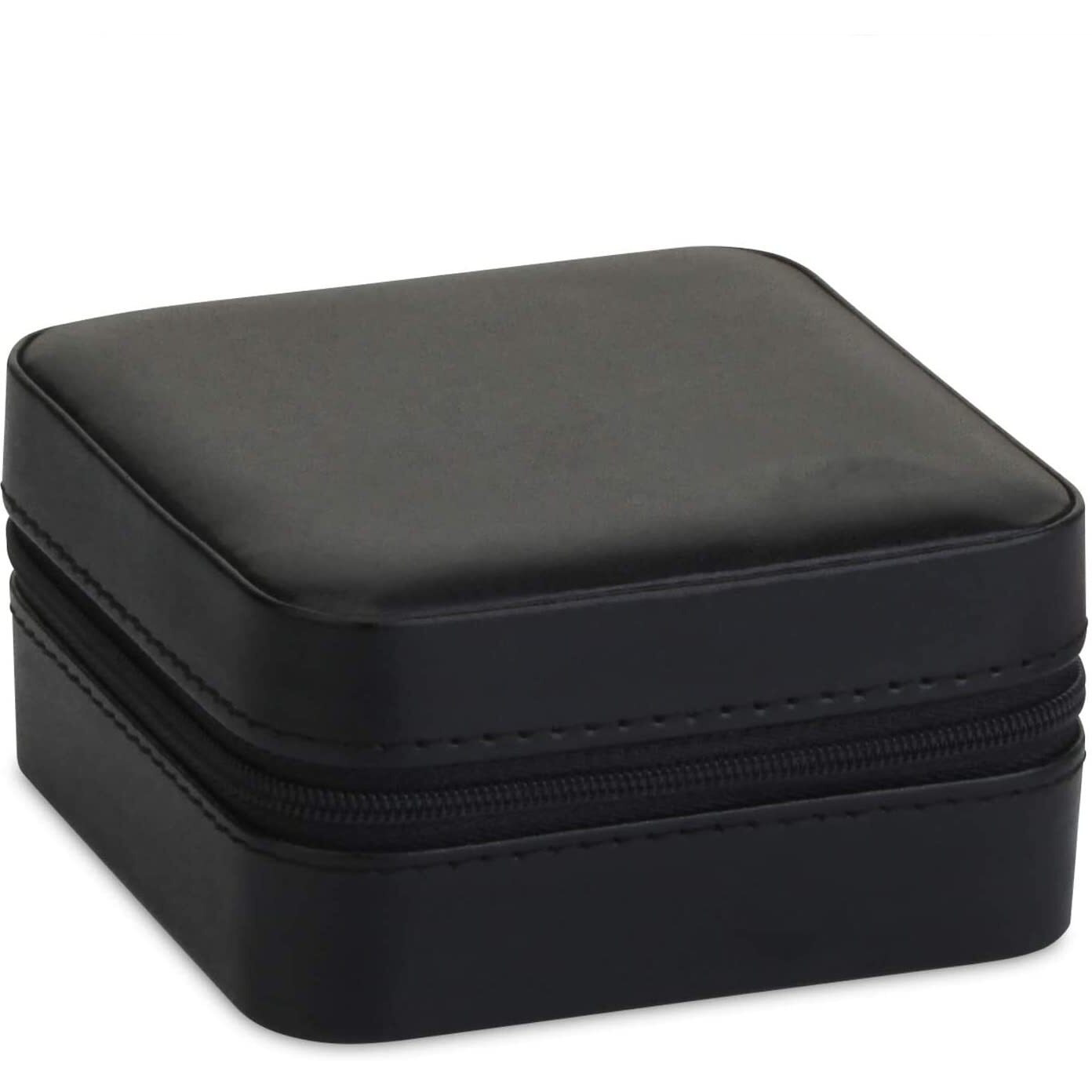 HSR Travel Mini Organizer Portable Storage Case, Small Travel Jewelry Box, for Rings Earrings Necklace, Best Gifts Choice for Girls Women (Black)