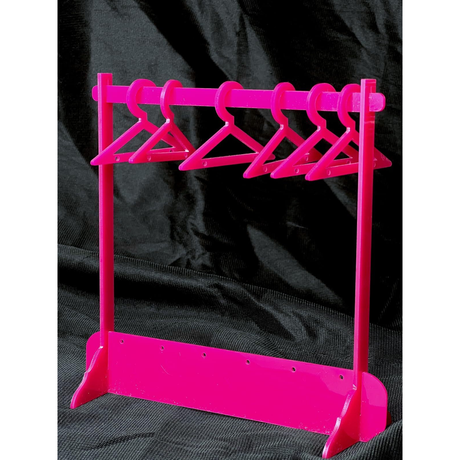 BRODLOG Earring Holder Set(1 Earring Display Stand with 8 Hangers) Jewellery Organizer Jewellery Organizer (Pink)