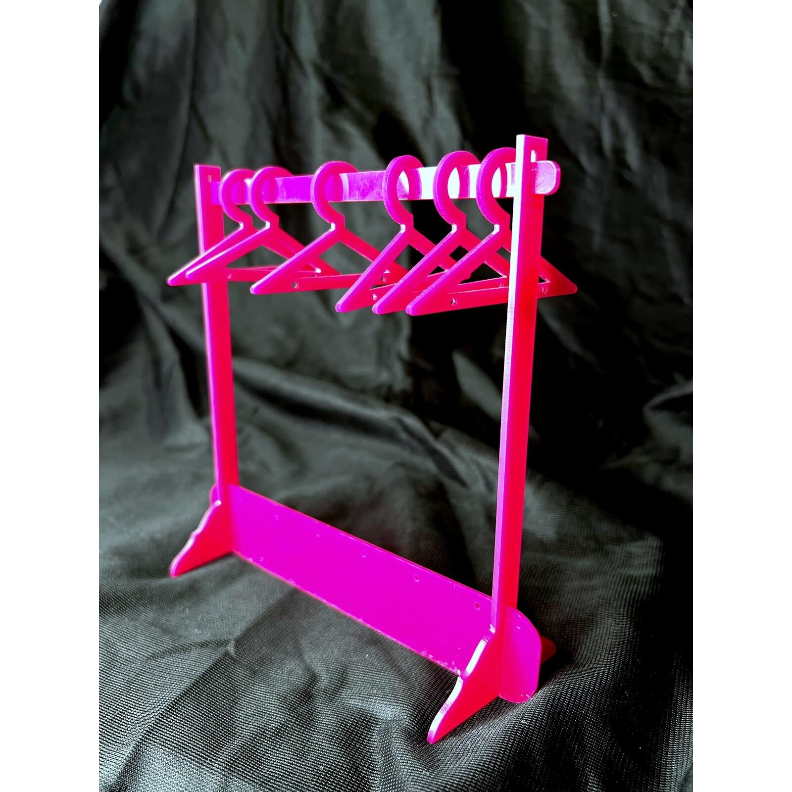 BRODLOG Earring Holder Set(1 Earring Display Stand with 8 Hangers) Jewellery Organizer Jewellery Organizer (Pink)