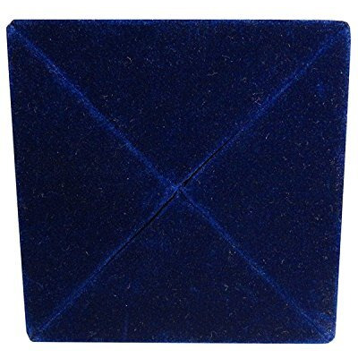 atorakushon Velvet Earring Box Jewelry Box Travelling Wardrobe Organizer Pack of 2 (Blue)