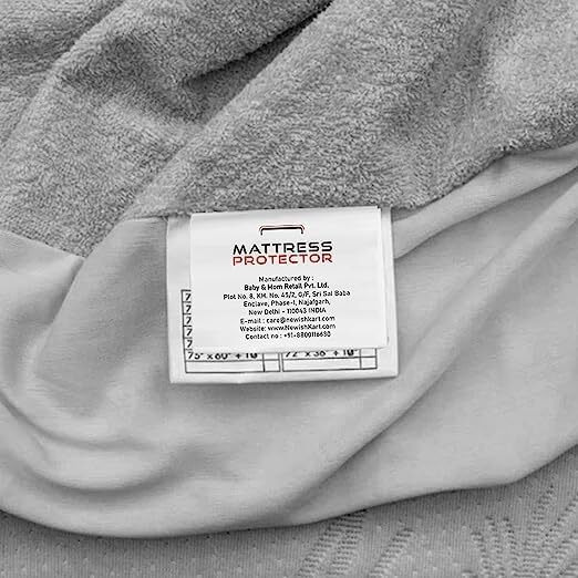 Mattress Protector Cotton Feel Terry Ultra Soft Waterproof Mattress Protector | Breathable - Hypoallergenic Mattresses Cover 72 x 72 -King, Grey