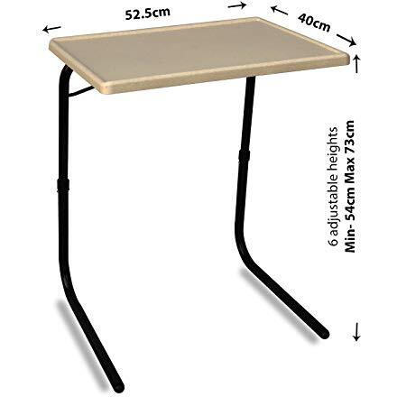 TABLE MAGIC - Laptop Table mat Finish, Lapdesk, Multipurpose Table, Height Adjustable Table, Work at Home Table, Study Table, Kids Study Table (TABLE MAGIC Gold Marble, Large)