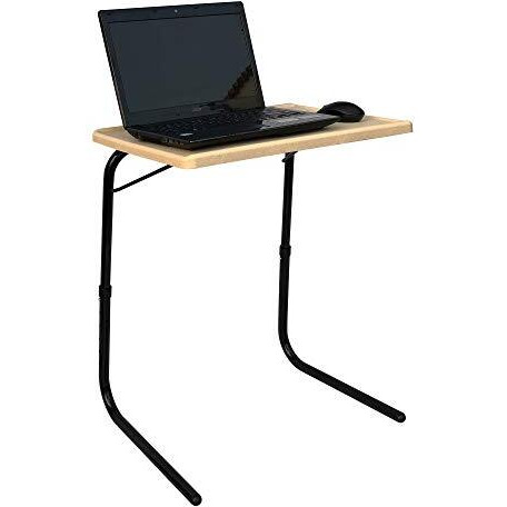 TABLE MAGIC - Laptop Table mat Finish, Lapdesk, Multipurpose Table, Height Adjustable Table, Work at Home Table, Study Table, Kids Study Table (TABLE MAGIC Gold Marble, Large)