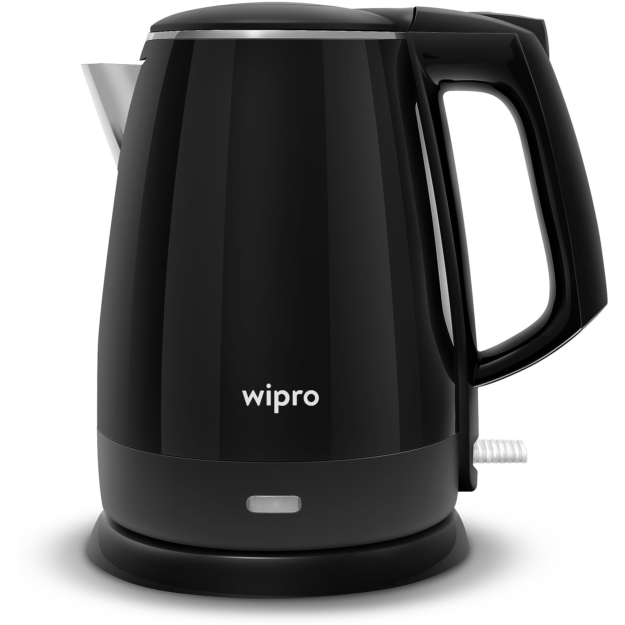Wipro Vesta 1.5 liter| BK205 Cool Touch Kettle|Anti - Rust Shield|SS304|Super Fast Heating|Triple Layer Protection - Overheating, Dry Boil & Excess Steam|Single Touch Open Lid, 1500 watts