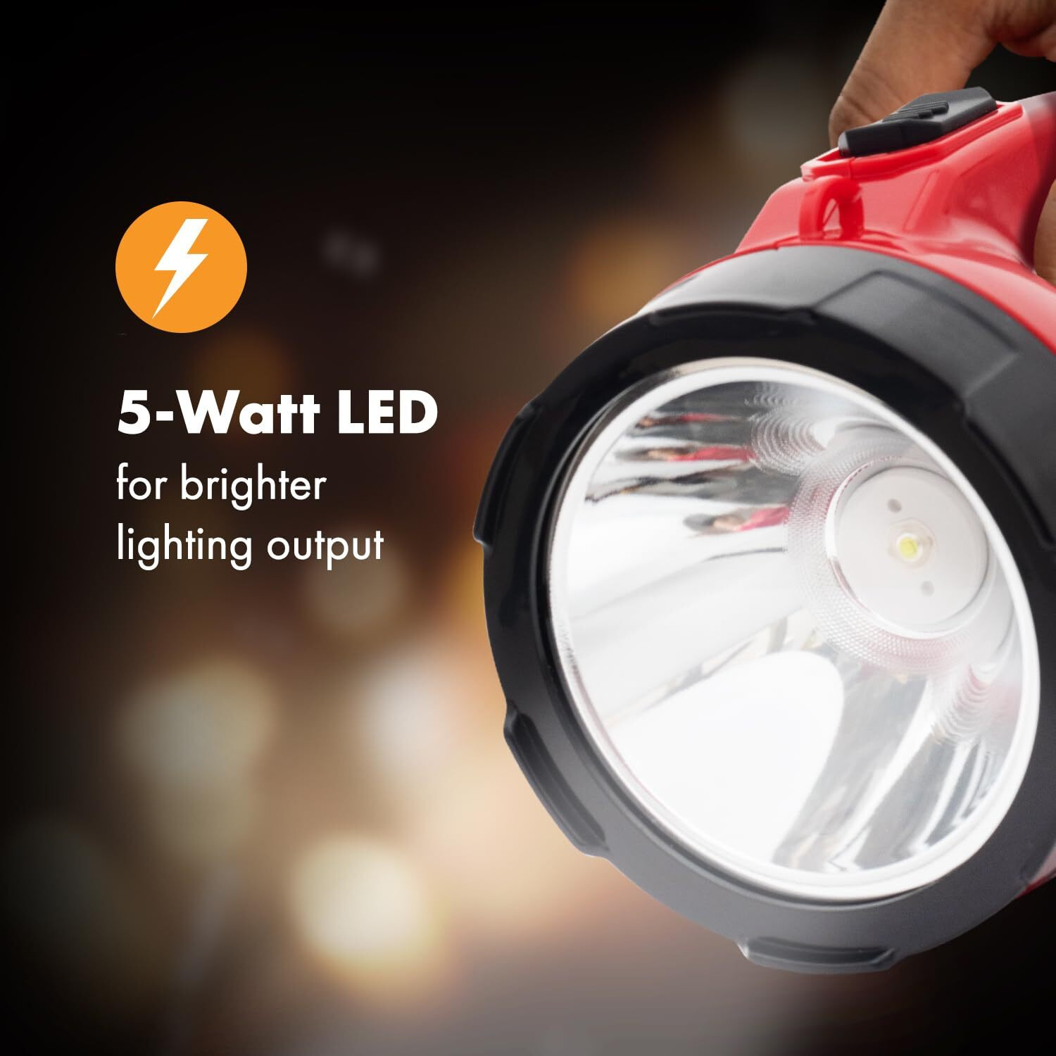 Wipro Emerald Rechargeable Emergency Light (Red)