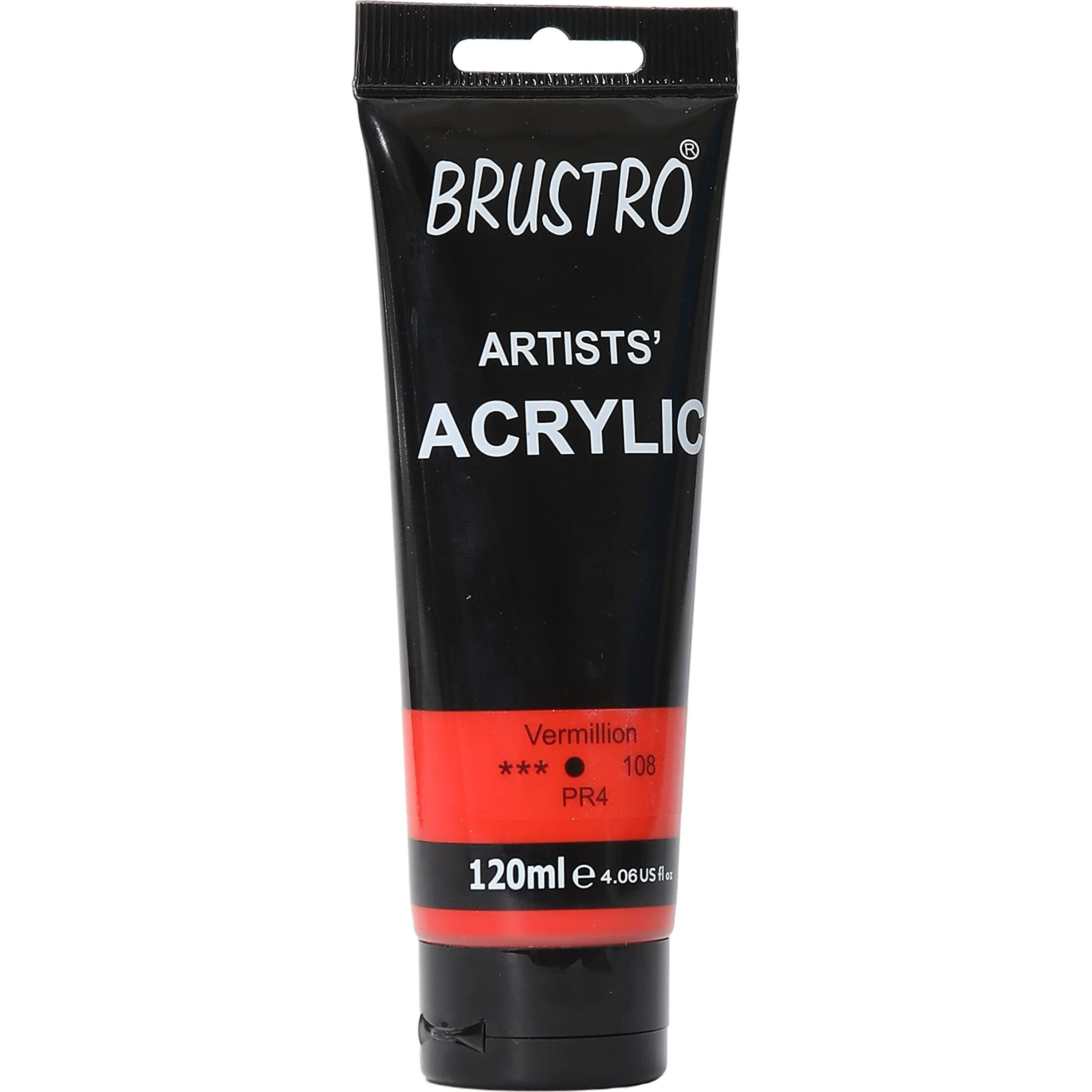 BRUSTRO Artists Acrylic Paint 120ml Vermillion