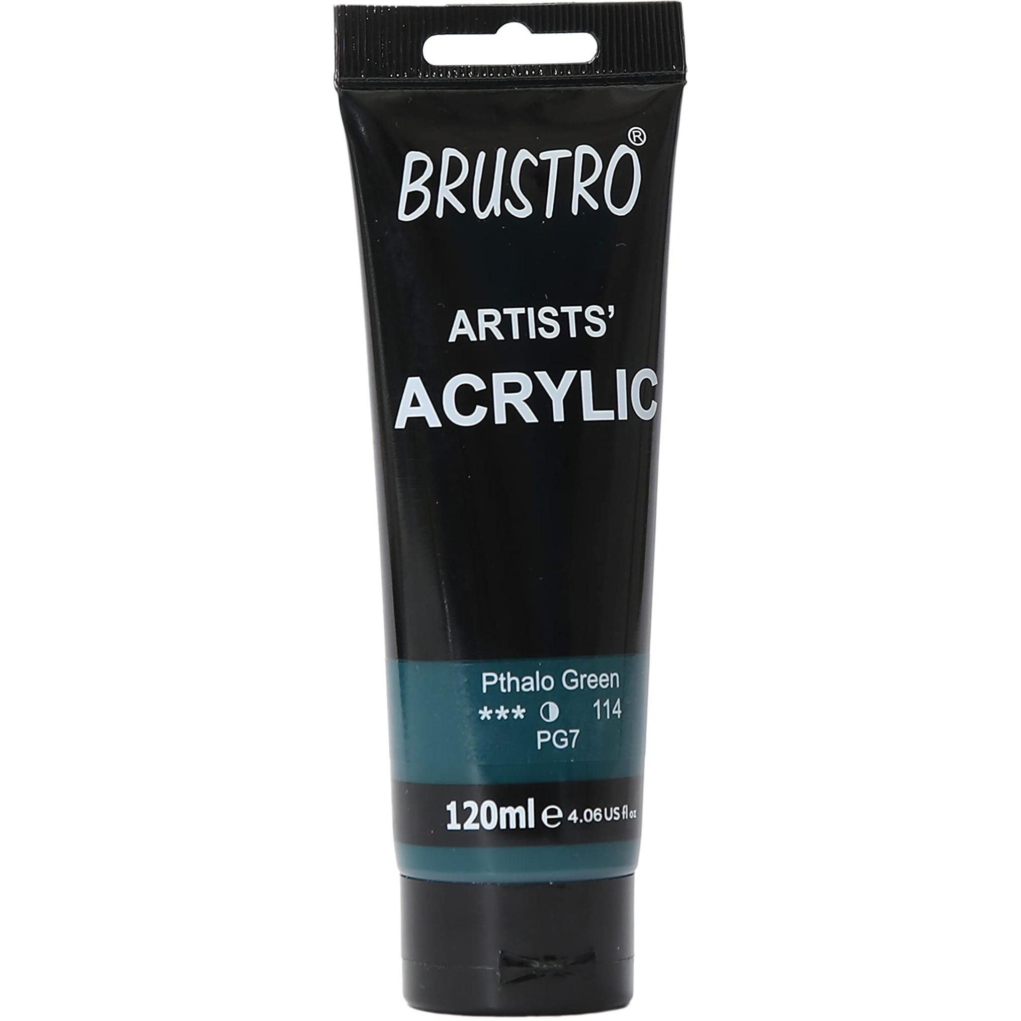 BRUSTRO Artists Acrylic Paint 120ml Phthalo Green