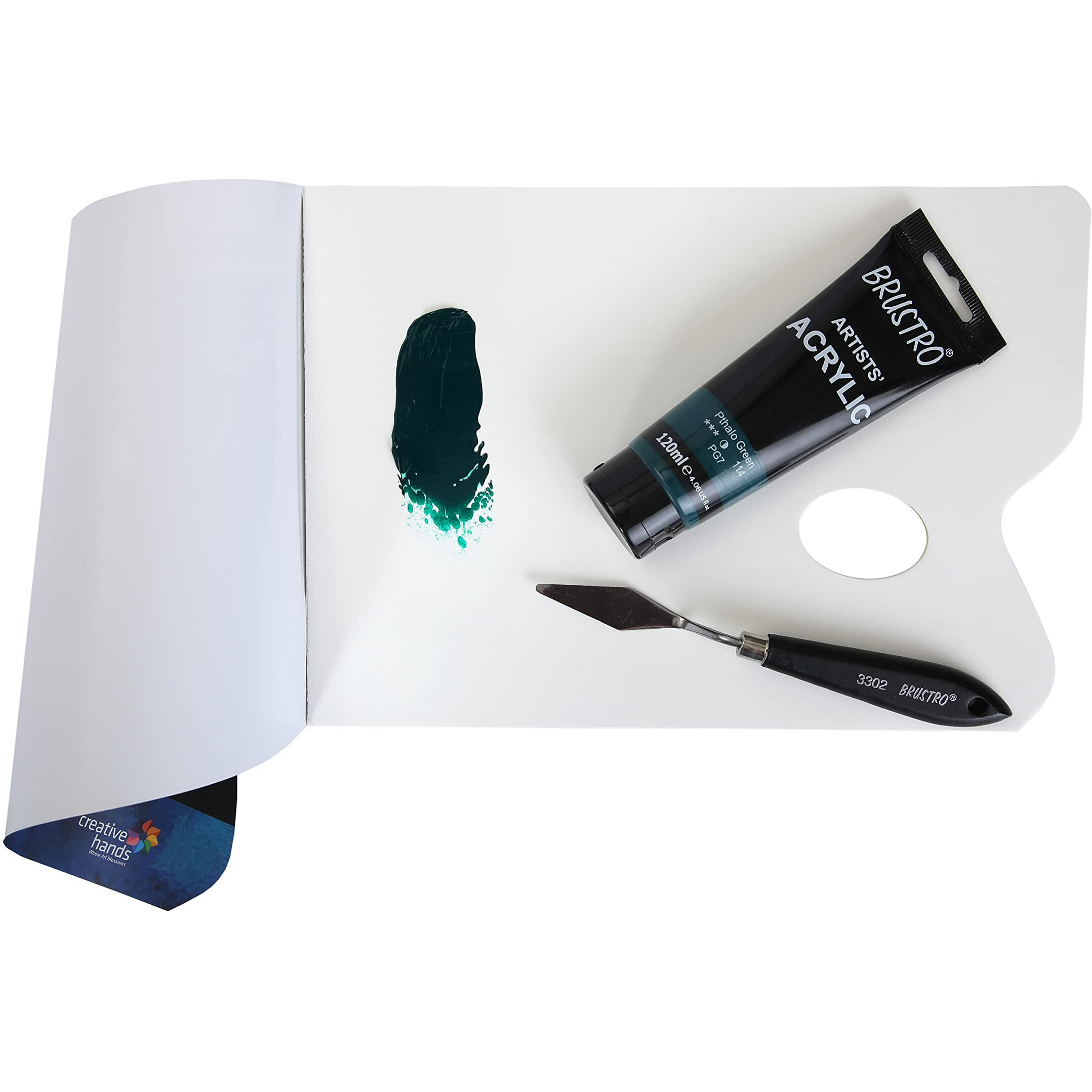BRUSTRO Artists Acrylic Paint 120ml Phthalo Green