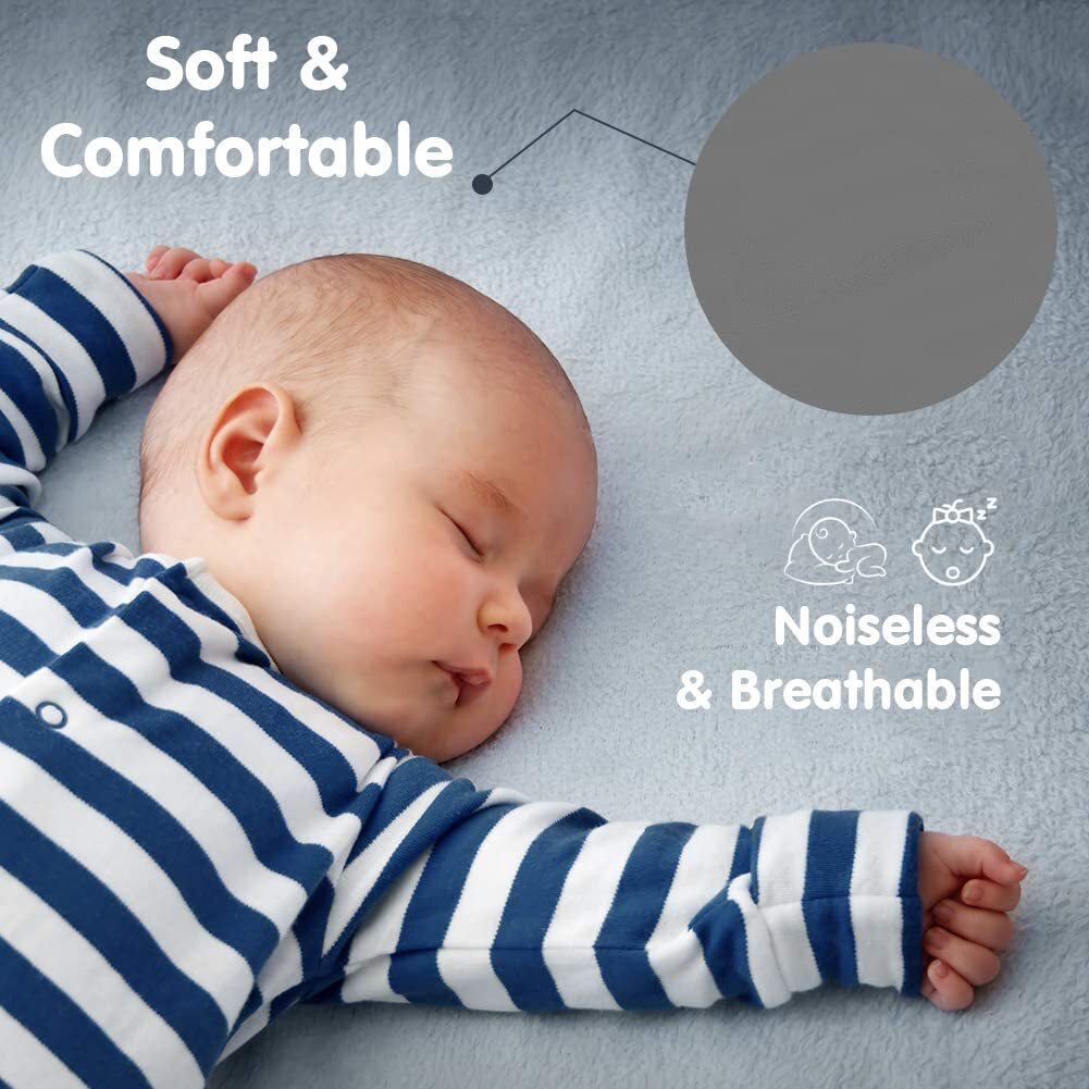 GADDA CO Cotton Feel Terry Ultra Soft Waterproof Mattress Protector | Breathable - Twin/Single - 78 * 48 - Grey