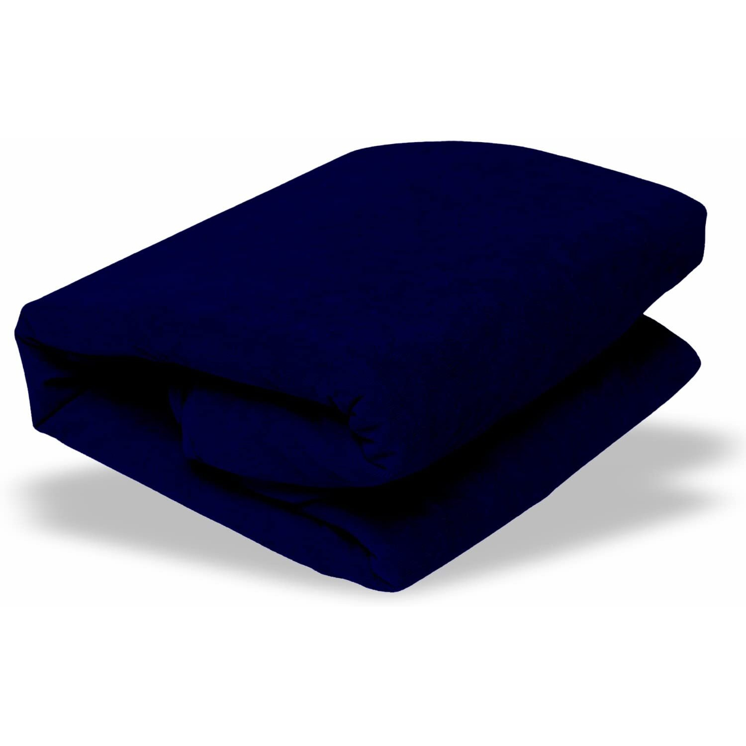 GADDA CO Terry Cotton Feel Ultra Soft Waterproof Mattress Protector Breathable Lycra Fitted Mattress Cover - 78 X 36 Inch / 6.5 X 3 Feet, Single Bed Dark Blue