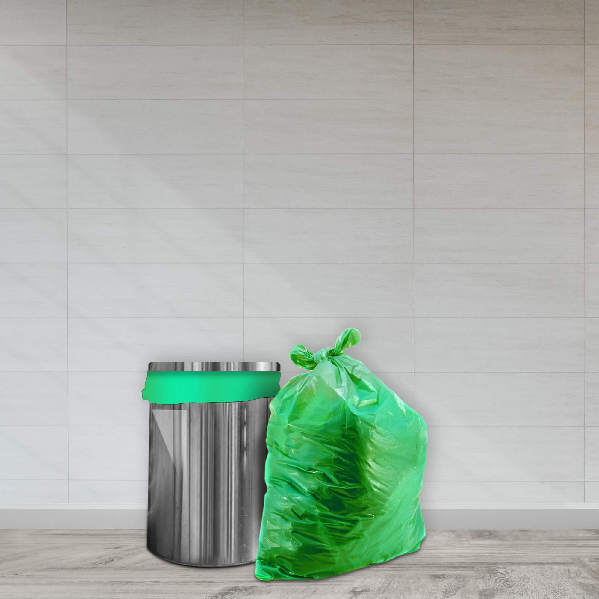 Amazon Brand - Presto Garbage Bags, Xl - 10 Bags/Roll (Pack Of 3, Green, For Wet Waste) - Plastic, 4.33X1.69 Inch, 30 Count
