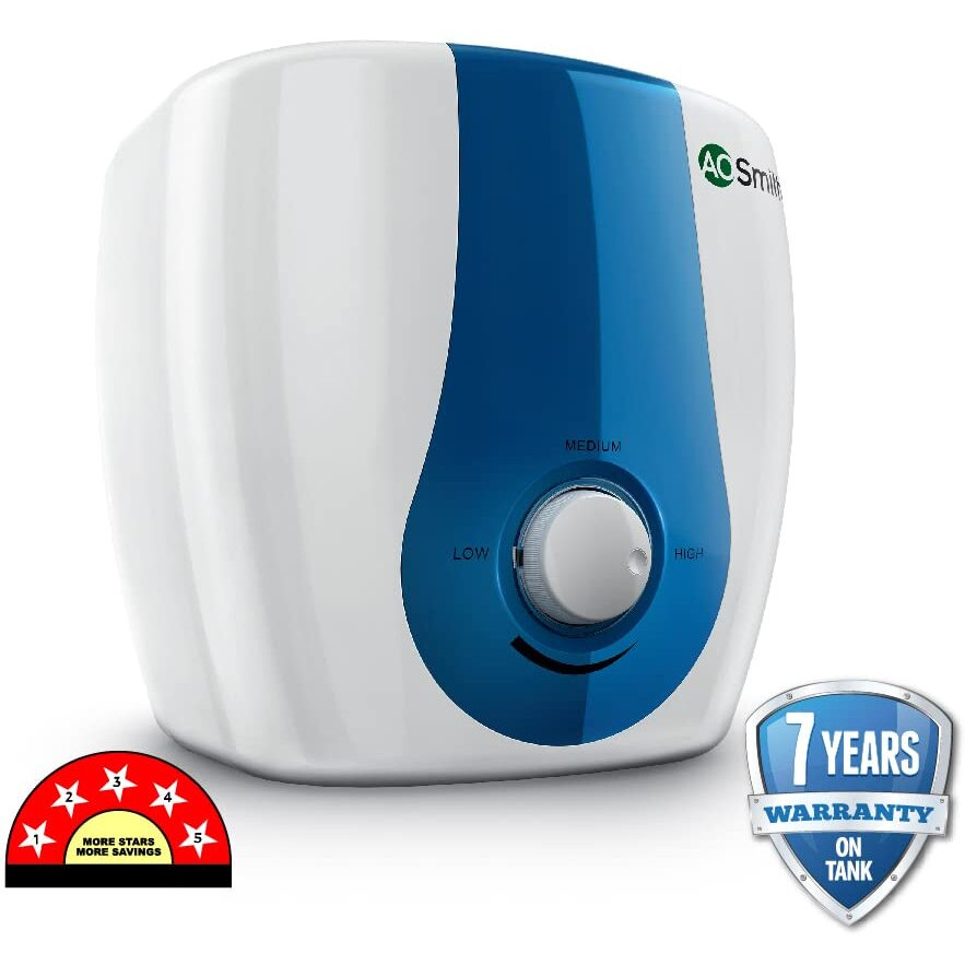 AO Smith SDS-GREEN -025 Storage 25 Litre Vertical Water Heater (Geyser) ABS Body|BEE 5 Star Superior Energy Efficiency|Enhanced Durability w/ Blue Diamond Tank Coating|Suitable High rise Buildings