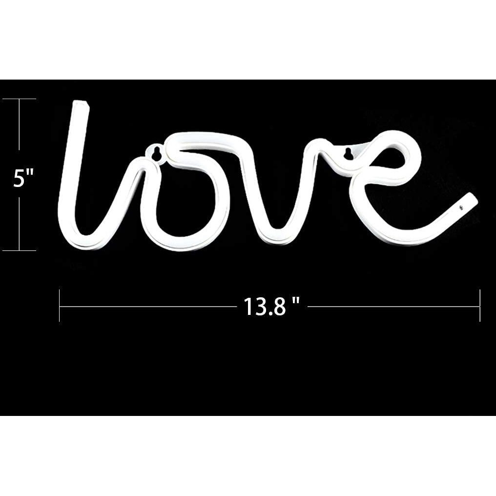 Gesto Love Neon Sign-Neon Signs For Bedroom,Usb Or Battery Neon Light For Wall,Led Neon Light As Neon Wall Signs For Girls Love Light Up Sign For Party,Christmas,Bar (Pink)