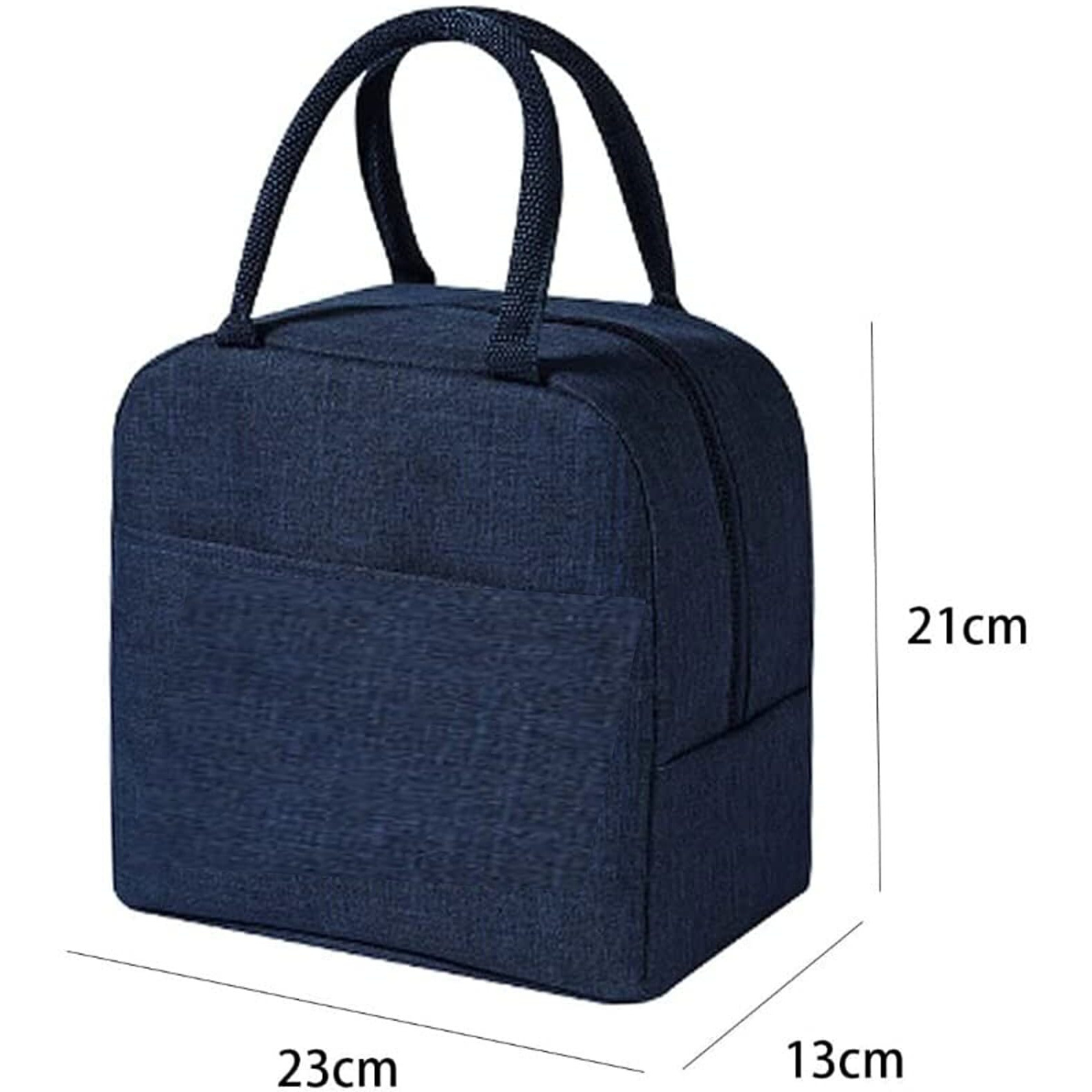 SVH Insulated Travel Lunch/Tiffin/Storage Bag for Office, College & School (Blue) (Cotton)