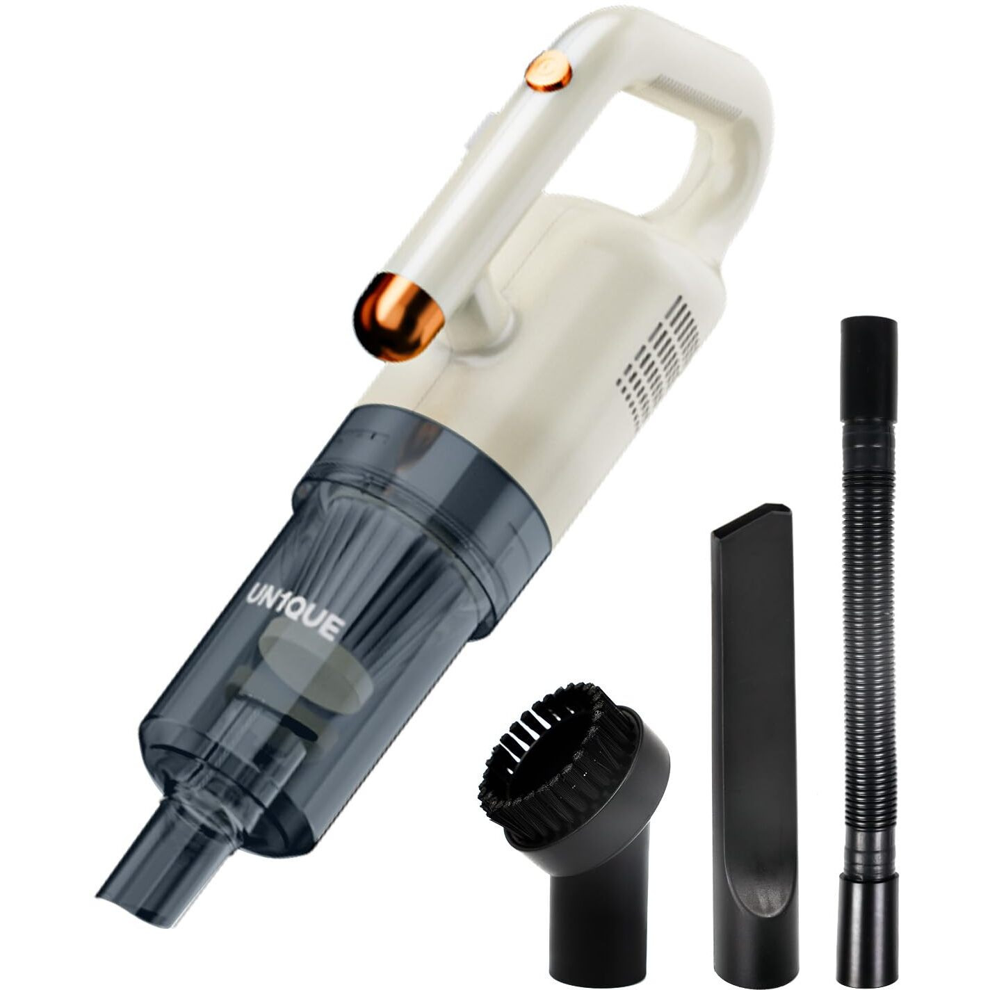 UN1QUE 3 in 1 Handheld Vacuum Cleaner for Home,500W Powerful Motor with 15000PA Suction,Dry Vacumming,Portable Lightweight Handheld Vacuum Small Size,Deep Clean for Curtains,Sofa,Floors(0.8L Filter)