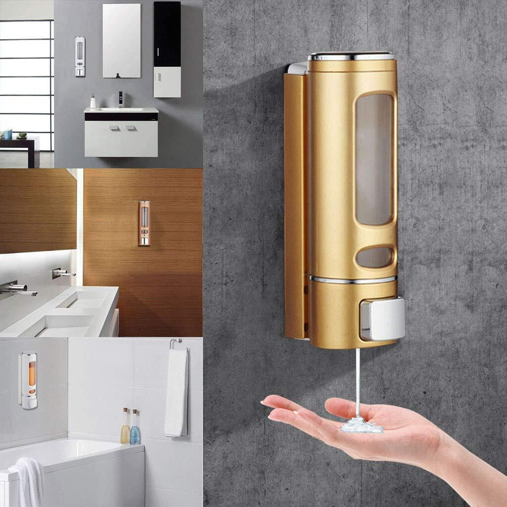 Bath Guru 400Ml Capsule Gold Soap Dispenser Sanitizer Gel Shampoo Dispenser Pack of 3