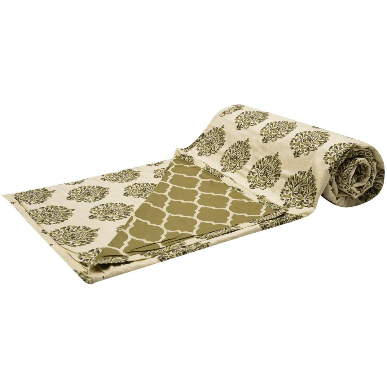 Trance Home Linen Trance Cotton Malmal Single Dohar (Blue Forest)