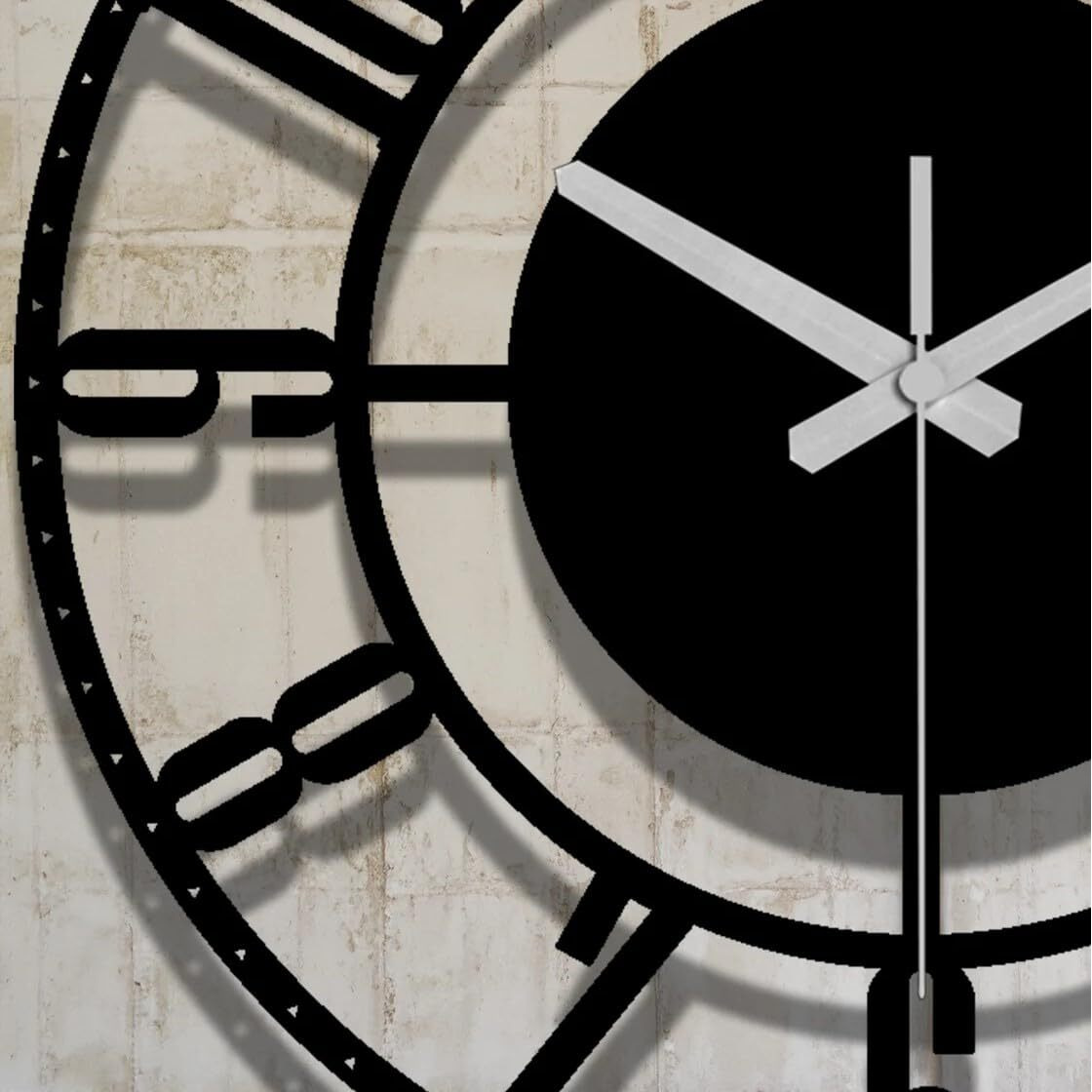 AVVIC MART Antique Metal Analog Wall Clock for Home | Big Size Modern Decorative Wall Watch for Home (Style 12)