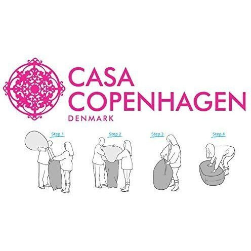 Casa Copenhagen 1 Kg Bean Bag Refill/Filler - White (1 kg Beans - 700 Grams net Weight as per Indian Standards)