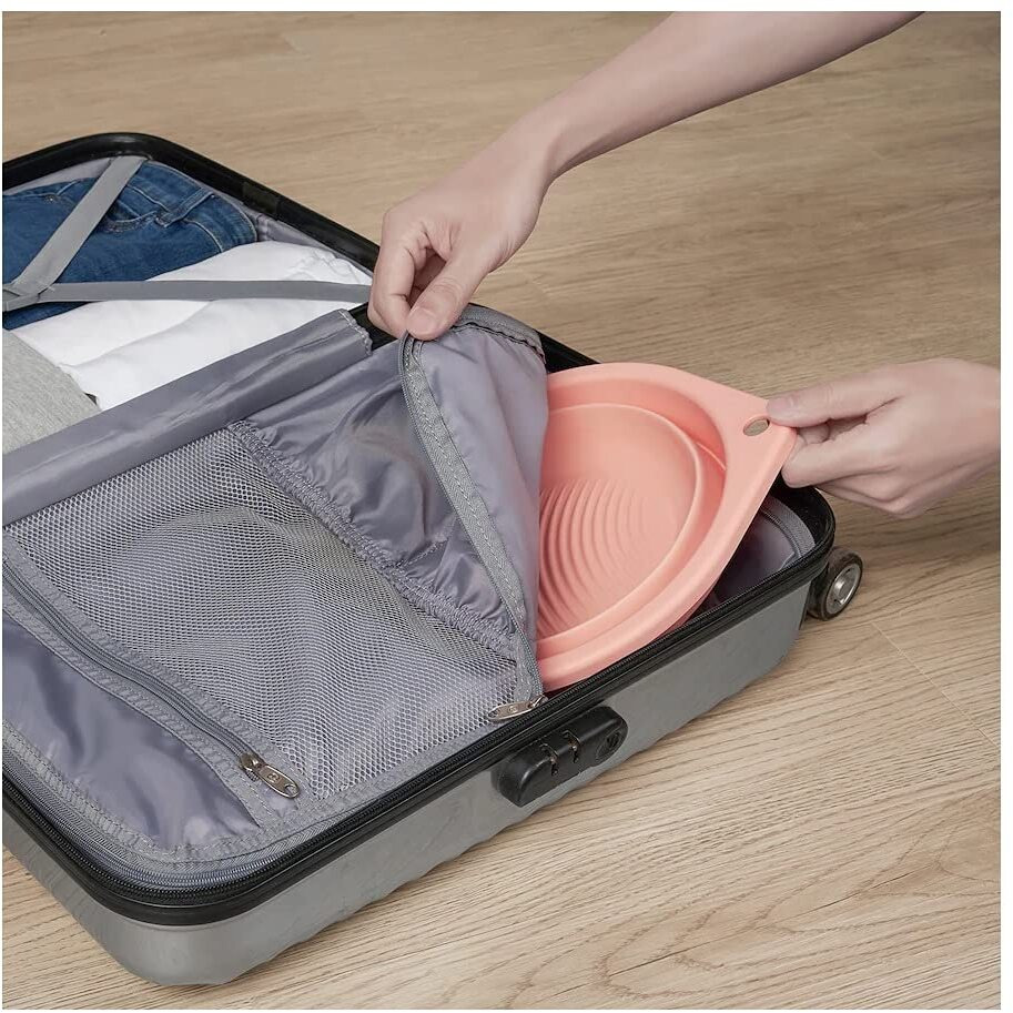 IKEA Space Saving, Foldable and Expanded Wash Tub for Travelling, Easily Wash Childrens Clothes, Under Wears, Plastic