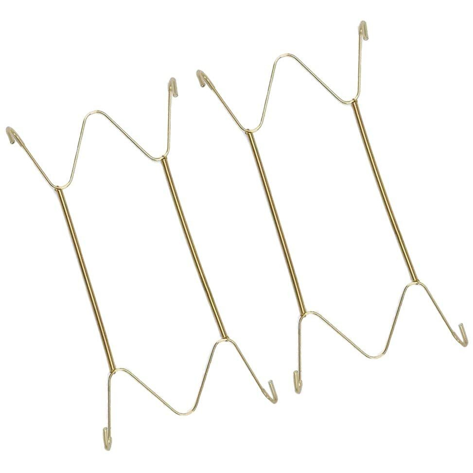 Kawn 2X Invisible Wall Hanging Plate Hook Hanger Dish Display Holder W Shape 8in