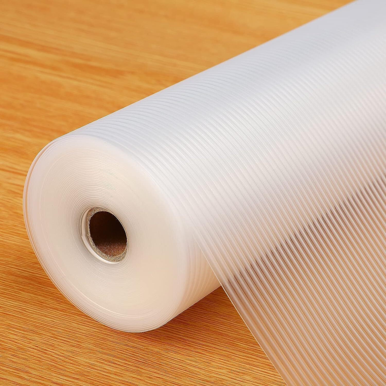 Ash & Roh Kitchen Cabinet Liner Drawer Mat Desk Shelf Pad PVC Anti Slip Lining Mat for Drawer Liner Mat for Bedroom Wardrobe Cabinet and Kitchen Place mats (Transprent, 45 CM x 300 CM)
