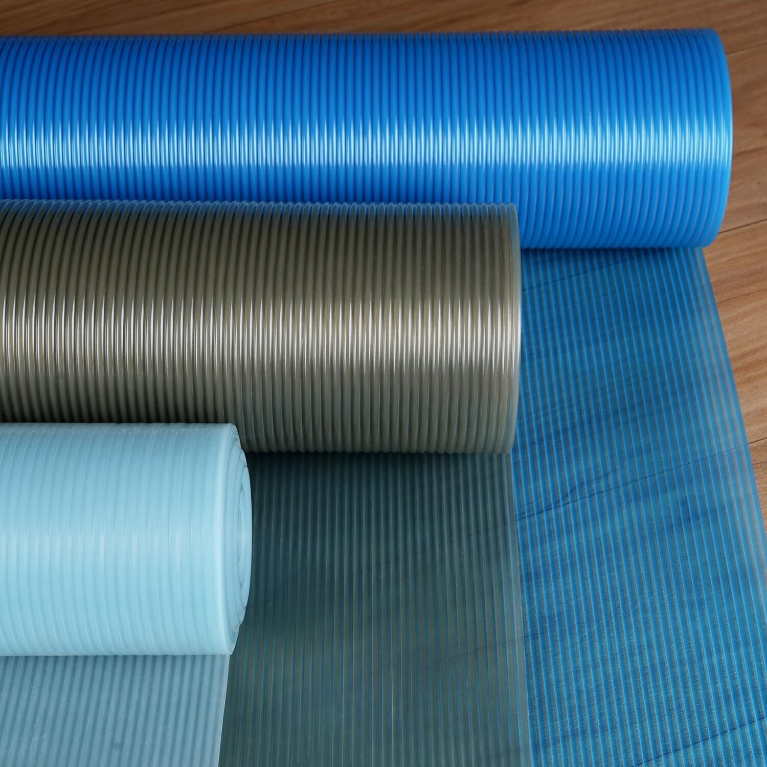 Ash & Roh Kitchen Cabinet Liner Drawer Mat Desk Shelf Pad PVC Anti Slip Lining Mat for Drawer Liner Mat for Bedroom Wardrobe Cabinet and Kitchen Place mats (Dark Blue, 45 CM x 300 CM)