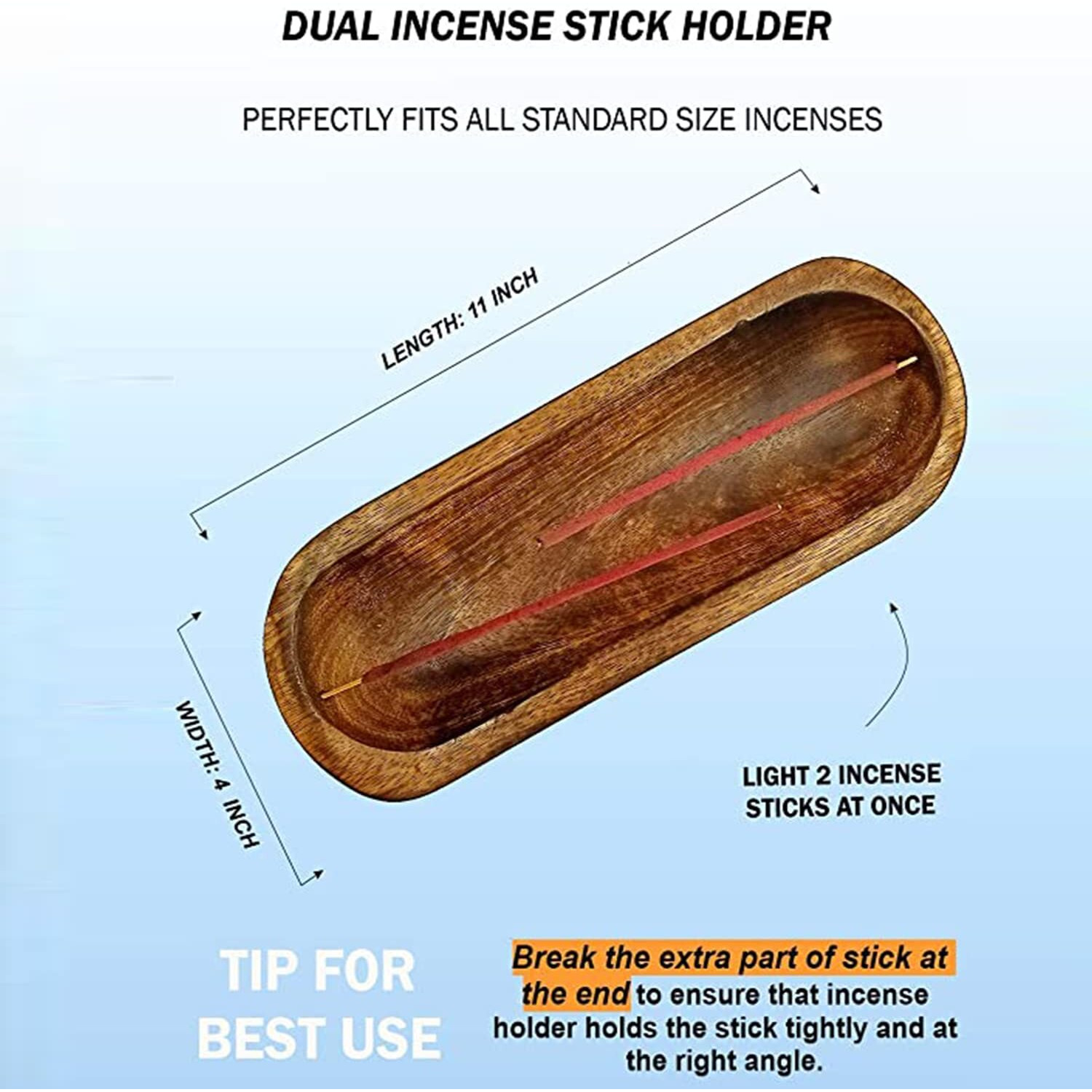 Calmveda Agarbatti Stick Stand - Boat Shaped Handmade Wooden Agarbatti Stand/Incense Burner | Catches all The ASH