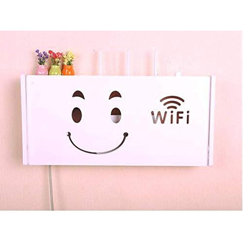 Ss Arts Engineered Wood Wall Mount Wifi Router Stand/Rack