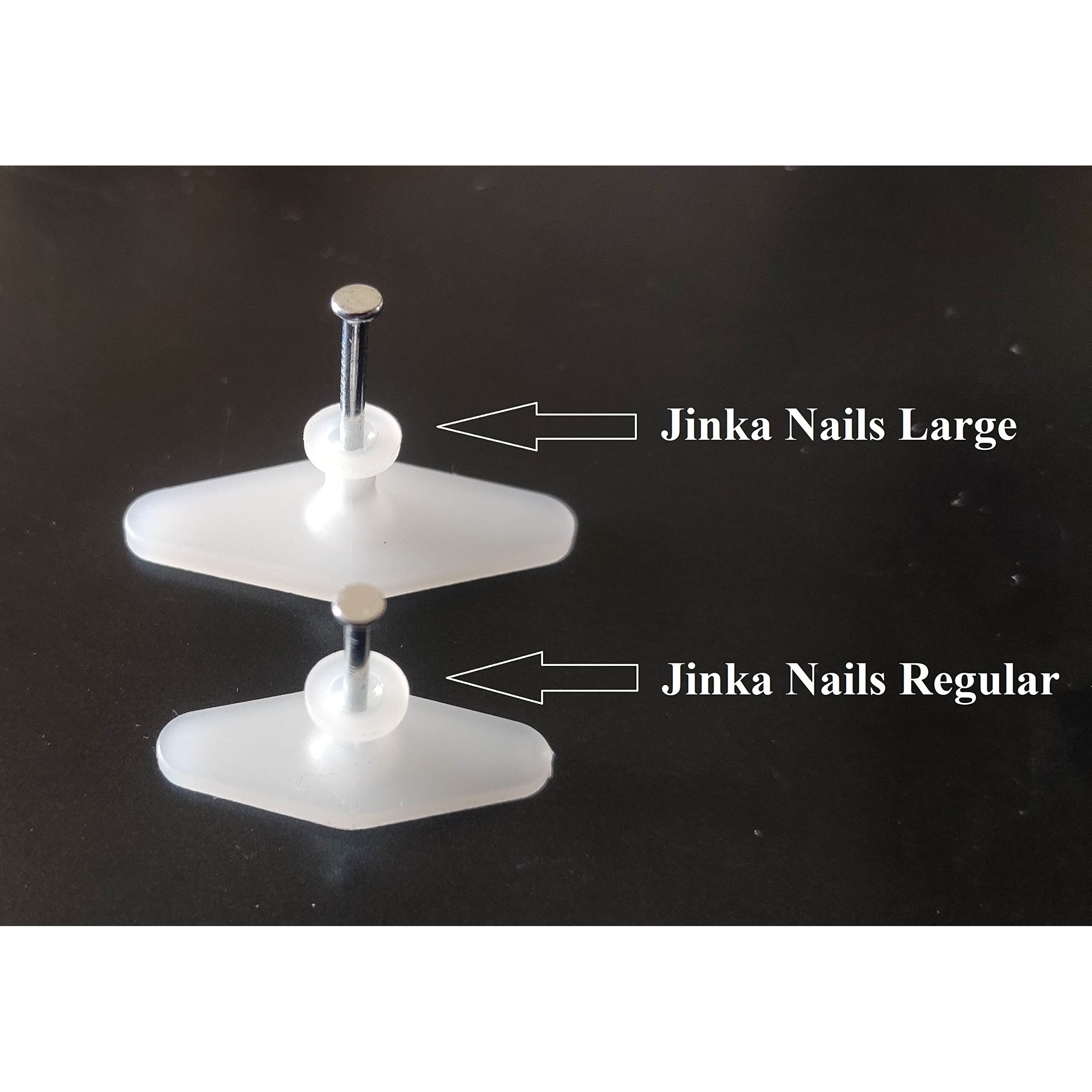 Jinka Nails (Combo25 Pieces Regular Size and 15 Pieces Large) Wall Hooks for Hanging Photo Frames, Clocks, Mirrors, Keys, Decorative Items, etc. Wall Hooks for Hanging Strong - 40 Pieces Packet