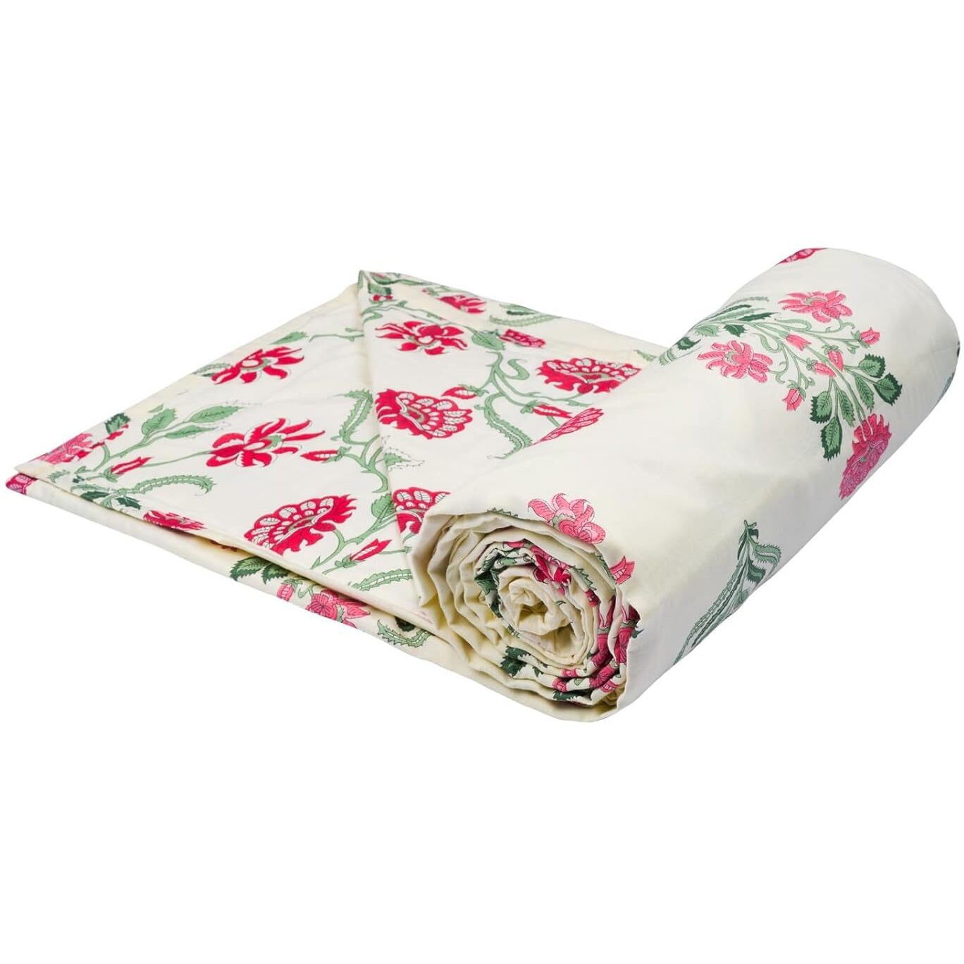 Trance Home Linen Trance Cotton Malmal Single Dohar (Blue)