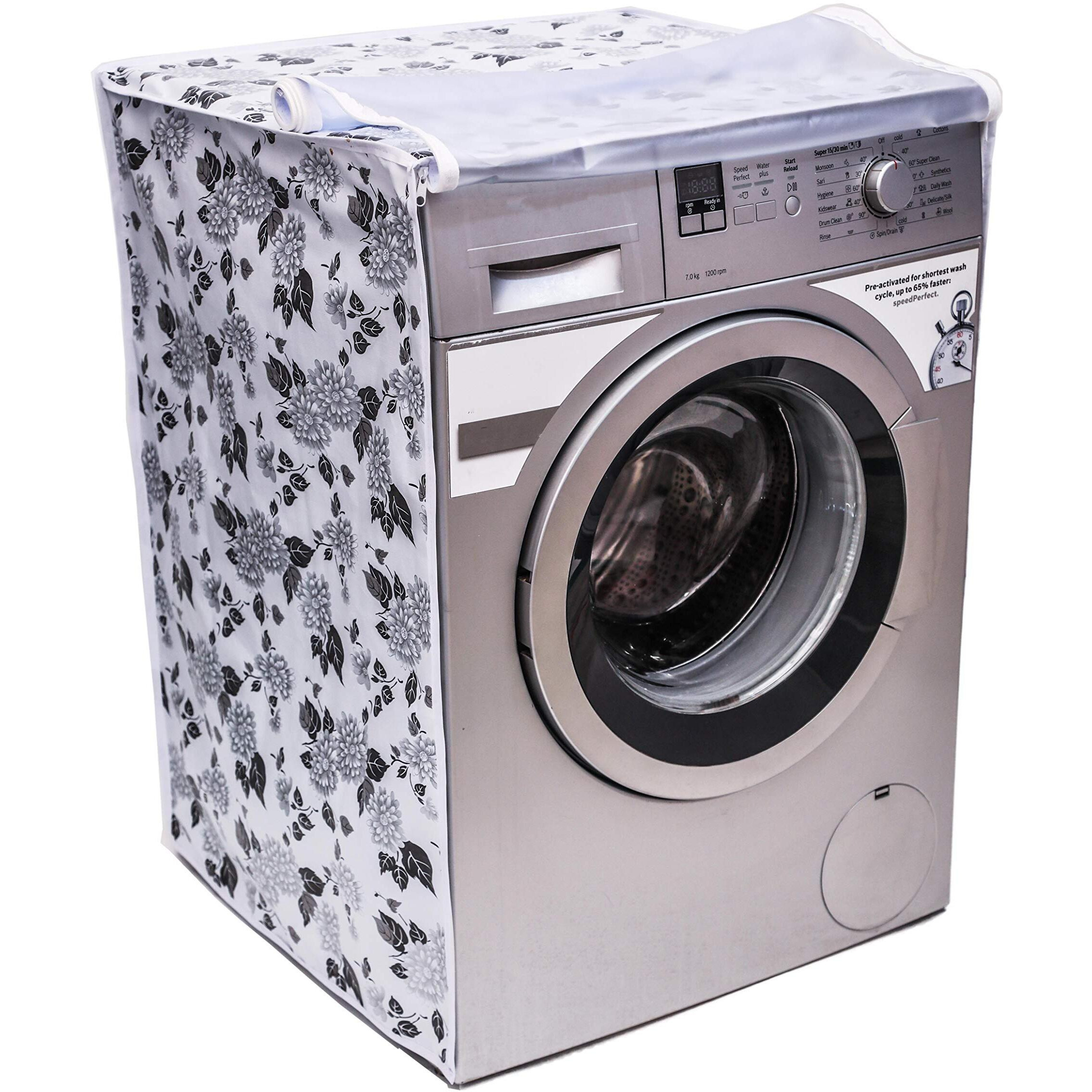 Elite Products Front Load Washing Machine Cover Suitable for All Bosch Front Load Washing Machines. (6.5 kg,7kg,7.5kg,8kg,8.5kg,9kg)(63cmsX63cmsX81cms), Fabric