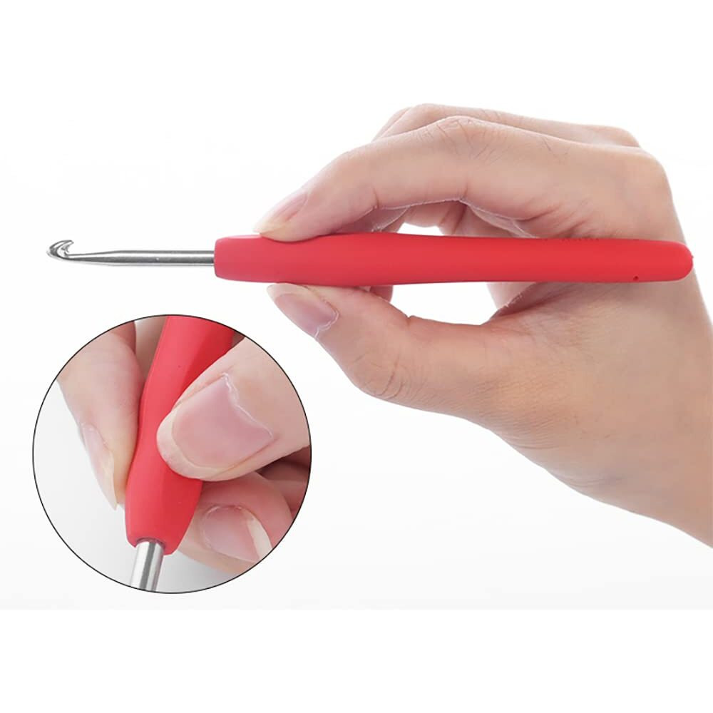 Fapiwen Crochet Hooks Kit, 8 Pieces Set Woolen Crochet Needle, Knitting & Crochet Supplies for Beginners, DIY Knitting Kit for Knitting Sweaters, Scarves and Hats