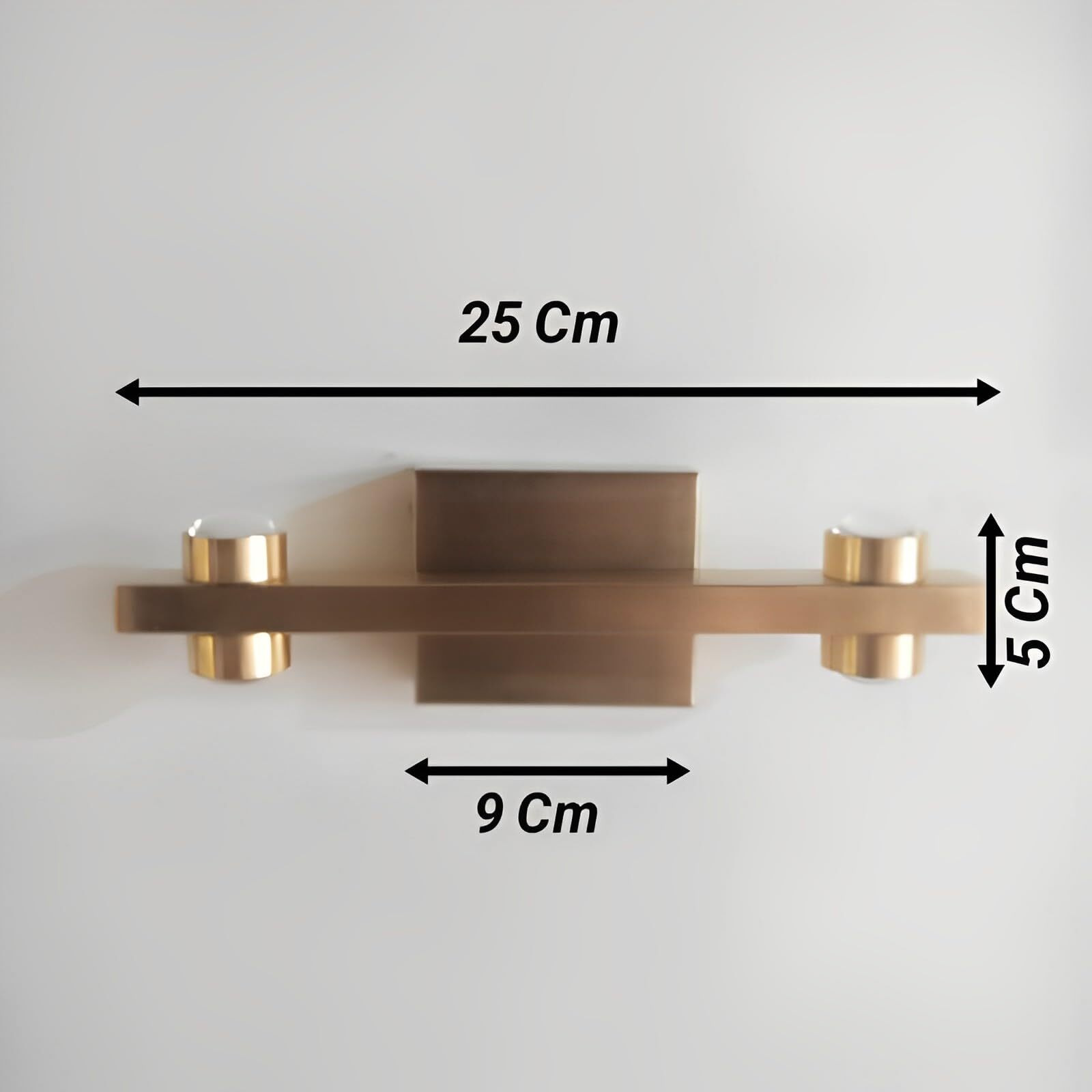 FILLISKA LED Luxurious Indoor UP/Down Wall Light Warm White, Shockproof & Rustproof Alluminium Body (2 Up & 2 Down Luxurious Gold)