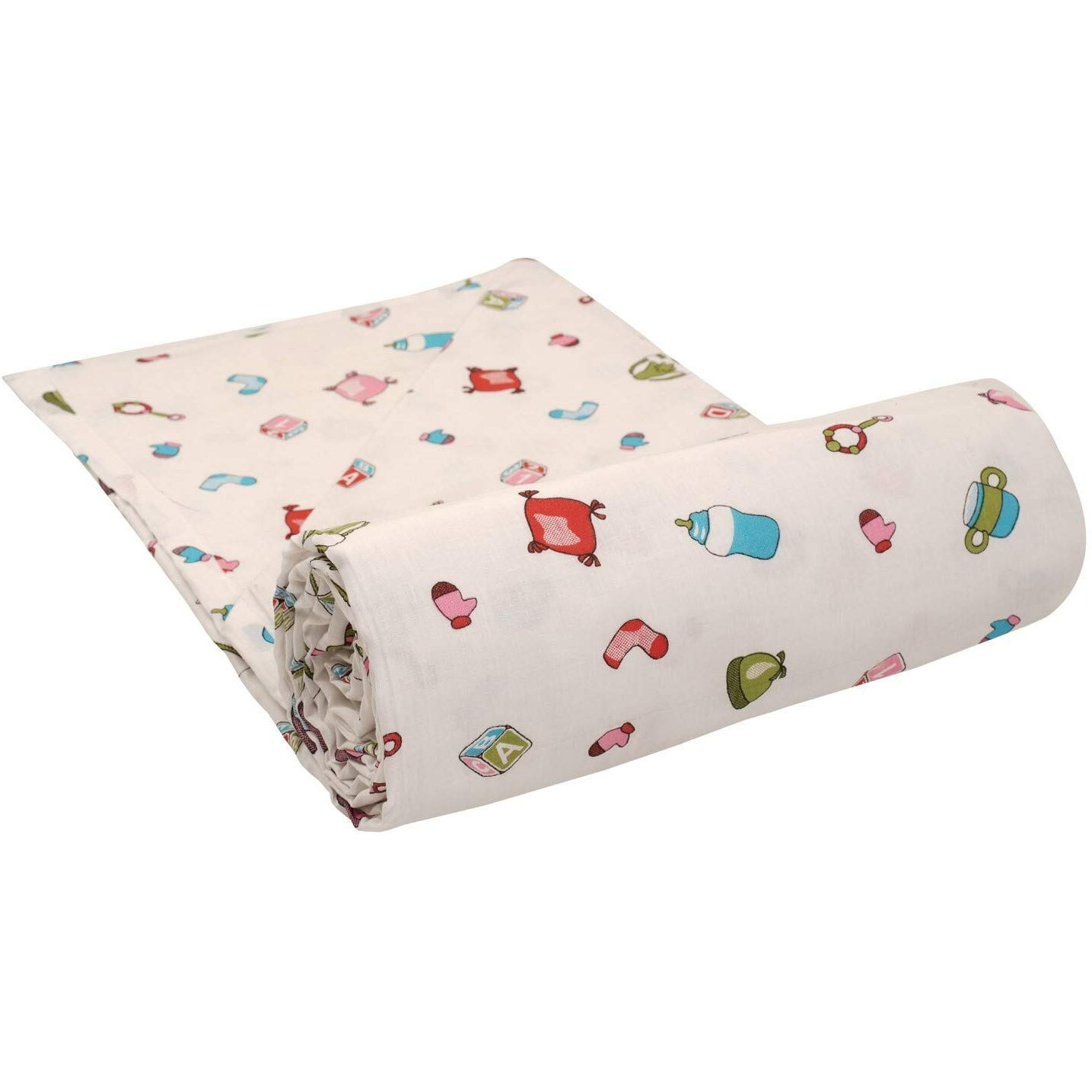 Trance Home Linen Pure Cotton Reversible Dohar Single Bed Size | AC Blanket Comforter | Soft Light-Weight Bed Blanket (56 x 88 inch, Caps & Dies, Pack of 1)