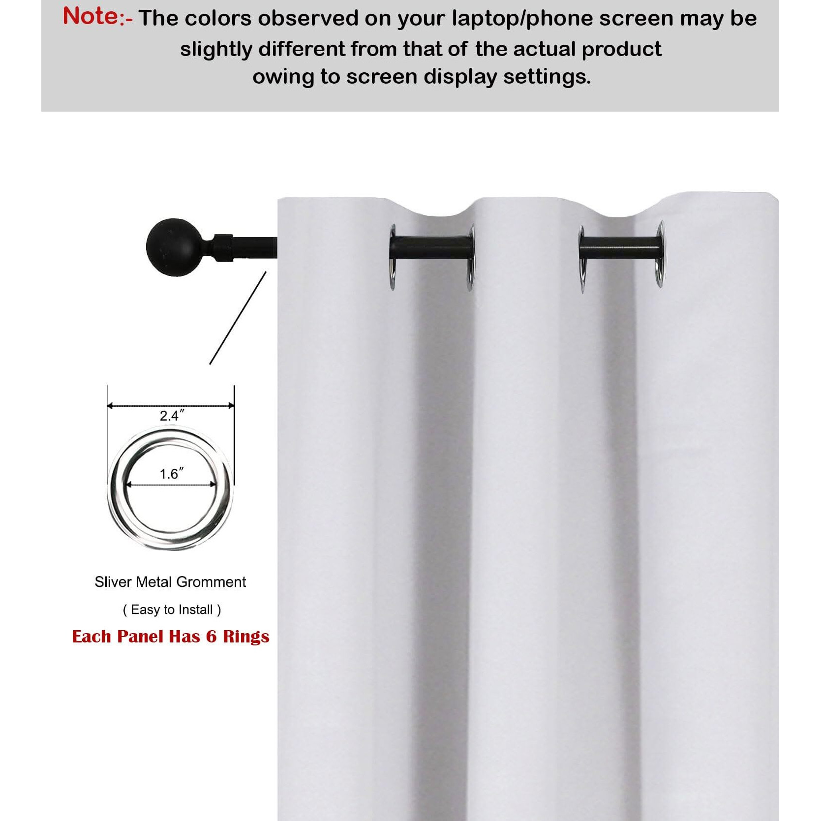 HOMEMONDE 71% Room Darkening Curtain - 4 Feet Small Window 48 Inch Long Thermal Insulated, Heavy Panels, Avacado Green
