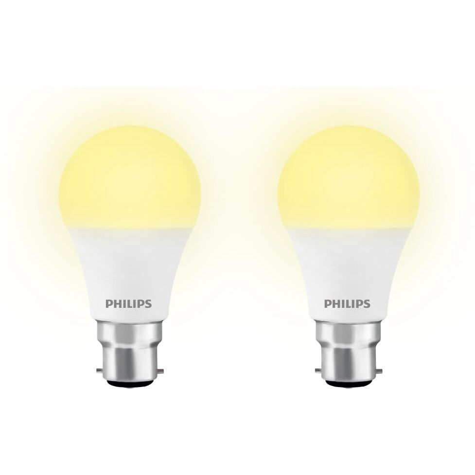 PHILIPS 12W B22d LED Golden Yellow Bulb, Pack of 2
