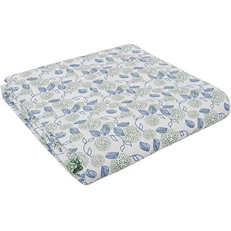 Trance Home Linen Pure Cotton Reversible Dohar Toddler Size | Cotton AC Quilt for Babies | Infants - New Born blanket | Soft Light-Weight Bed Blanket 0-4 Years kids (140cm x 100cm, Spring Green)
