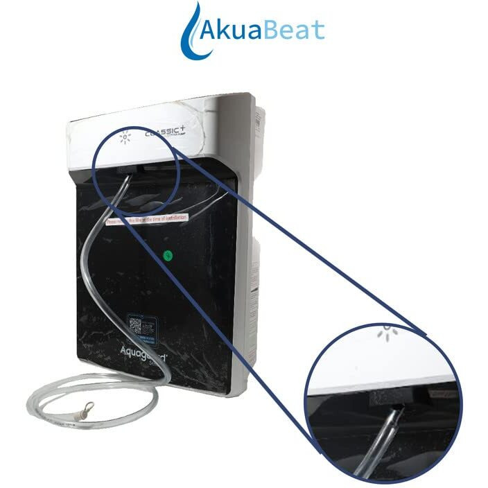 Akua Beat Transparent Silicon Flexible Tube Pipe suitable for Dr Aquaguard Classic + plus and Dr Aquaguard Compact water purifiers with same Diameter  1.5 meter (5 ft)