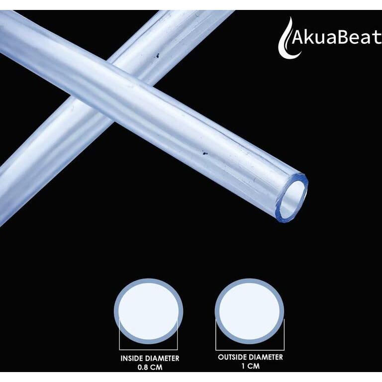 Akua Beat Transparent Silicon Flexible Tube Pipe suitable for Dr Aquaguard Classic + plus and Dr Aquaguard Compact water purifiers with same Diameter  1.5 meter (5 ft)