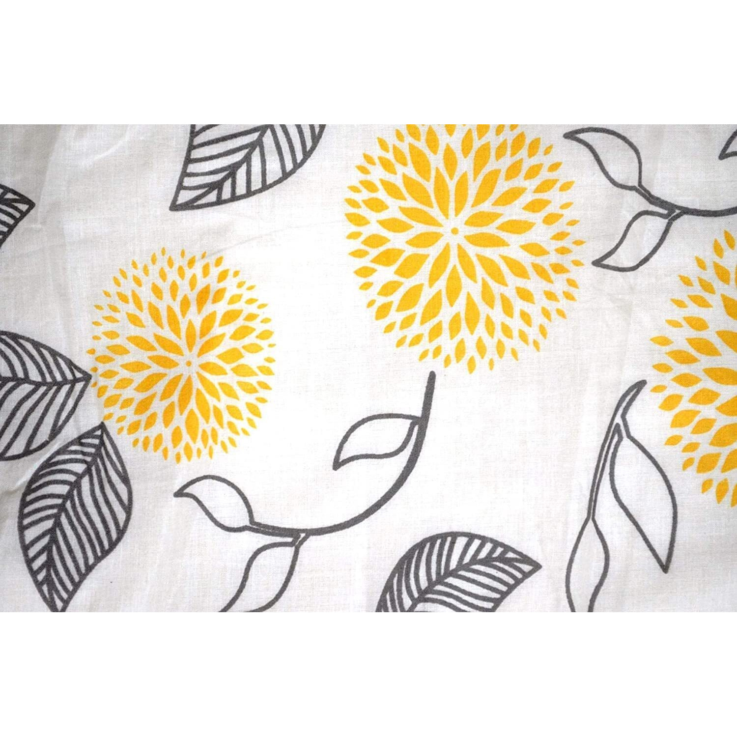 Trance Home Linen Pure Cotton Reversible Dohar Toddler Size | Cotton AC Quilt for Babies | Infants - New Born | Soft Light-Weight Bed Blanket 0-4 Years kids (140cm x 100cm, Yellow White Abstract)