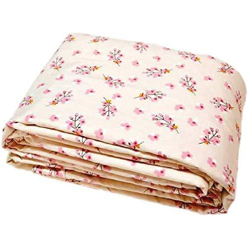 Trance Home Linen Pure Cotton Reversible Dohar Toddler Size | Cotton AC Quilt for Babies | Infants - New Born blanket | Soft Light-Weight Bed Blanket 0-4 Years kids (140cm x 100cm, Beige Pink)