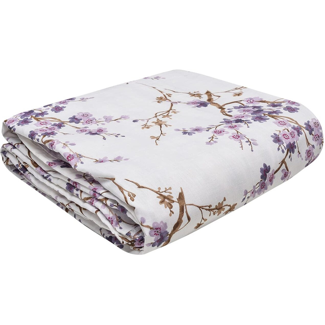 Trance Home Linen Pure Cotton Reversible Dohar Toddler Size | Cotton AC Quilt for Babies | Infants - New Born blanket | Soft Light-Weight Bed Blanket 0-4 Years kids (140cm x 100cm, Akira Lavender)