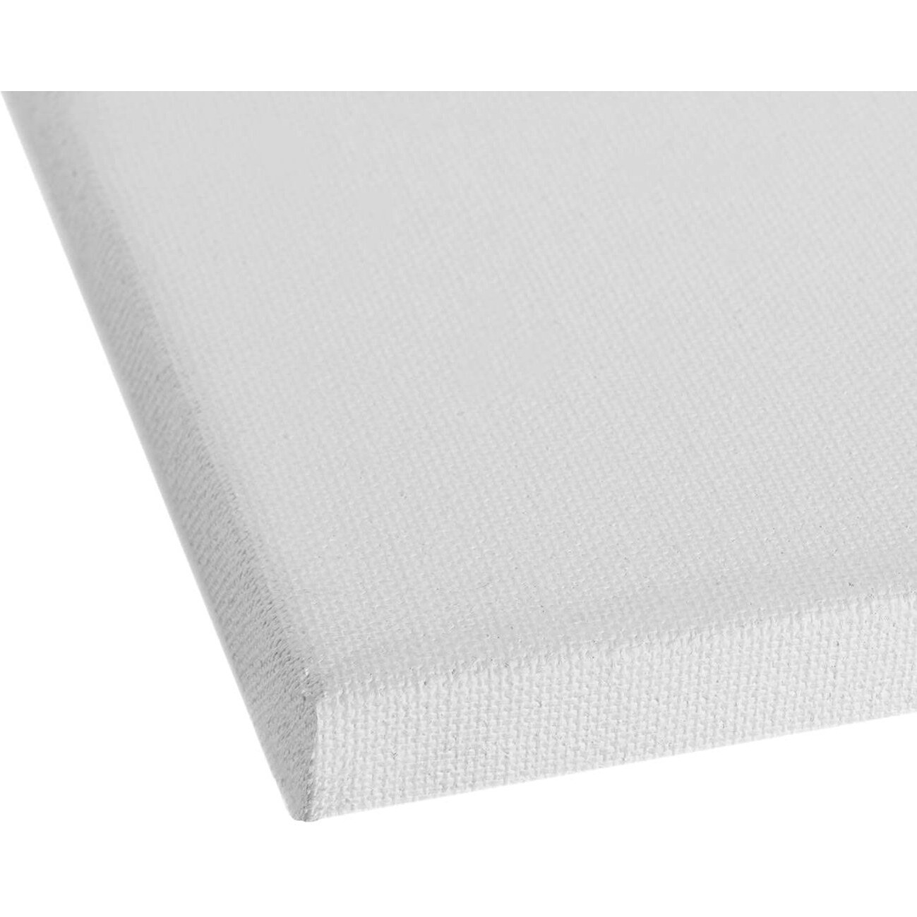 Homestrap Primed Cotton Pre Stretched Canvas with Wooden Frame (White, 10 x 10 Inch (Pack of 2))