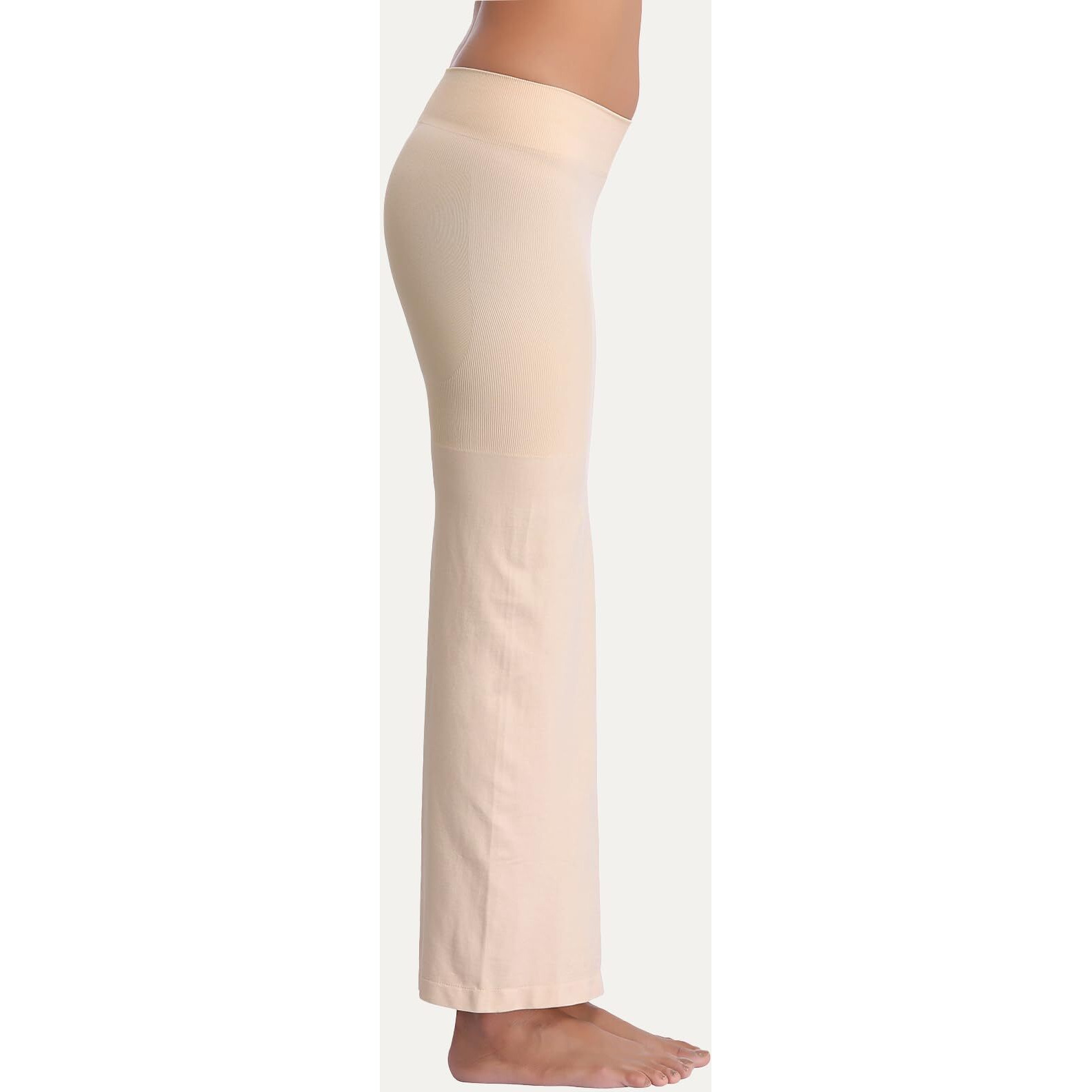 Clovia Womens Petticoat Style Saree Shapewear with Side Slit (SW0023P24_Skin_XL)