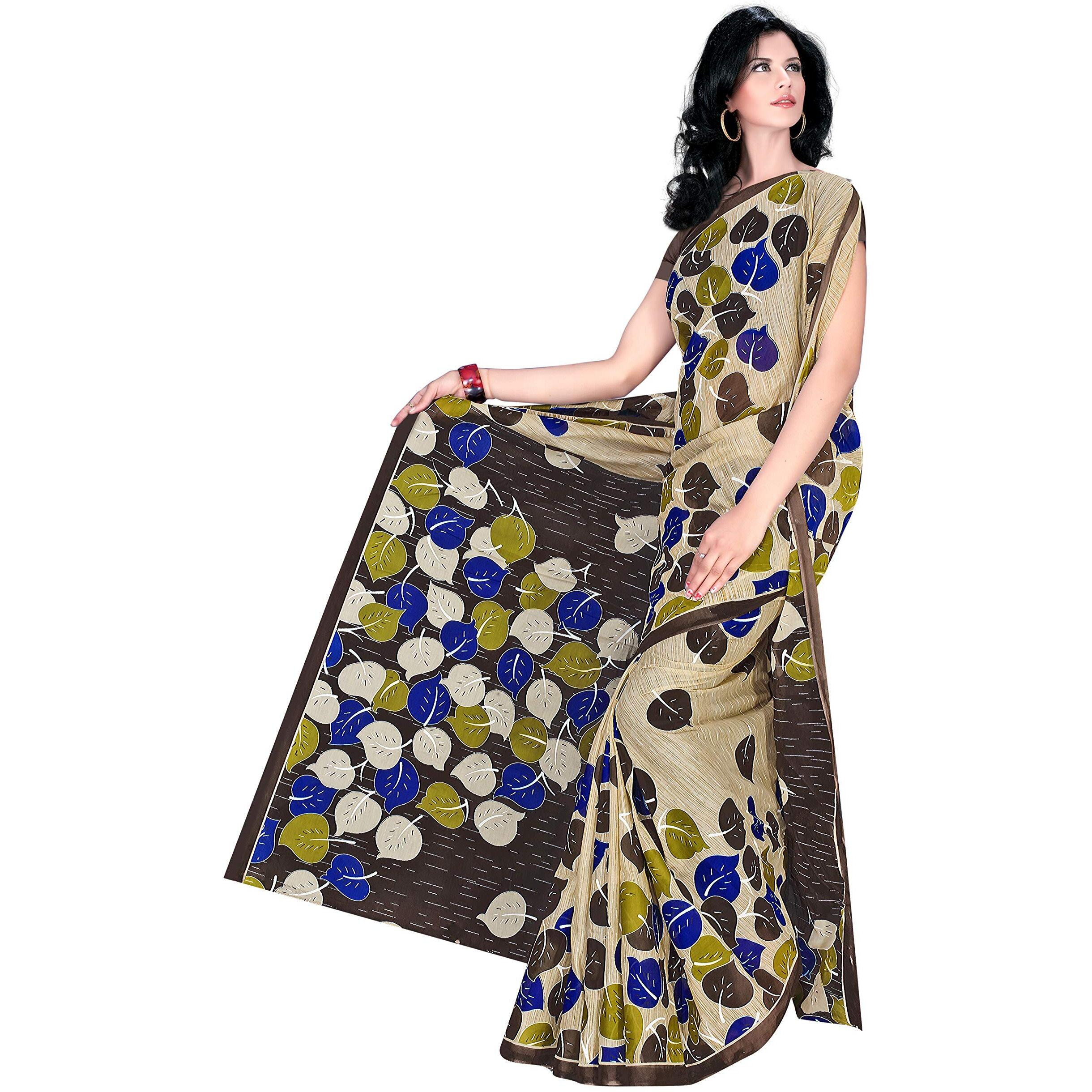 TAMAIRA FASHION Womens Plain Weave Pure Cotton Saree Without Blouse Piece(2158_Grey)